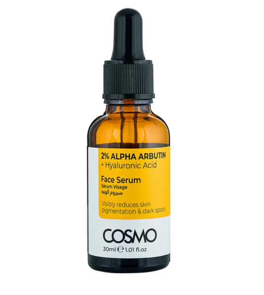 Cosmo Alpha Arbutin 2% + Hyaluronic Acid Face Serum 30ML
