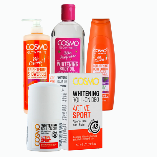 Cosmo Glow White Oh Carrot Set With Cosmo Active Sport Whitening Roll-On