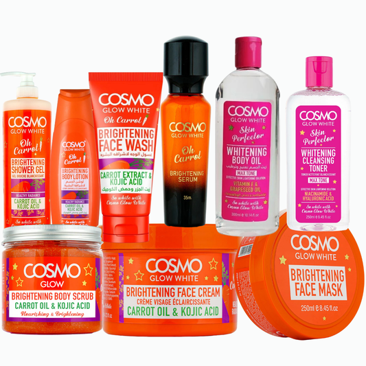 Cosmo Glow White Oh Carrot complete skin care set