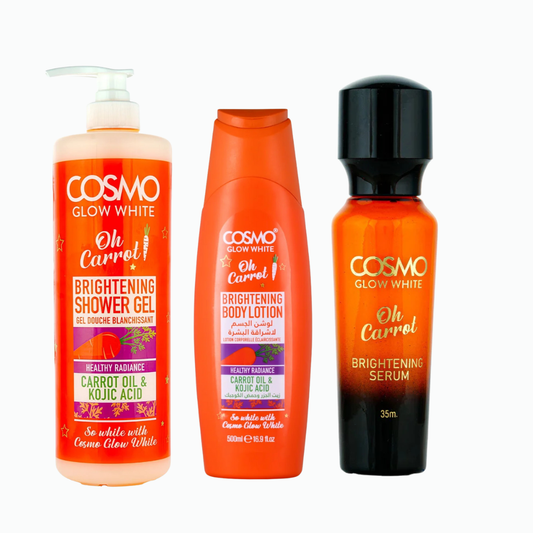 Cosmo Glow White Oh Carrot Shower Gel+Body Lotion+Face Serum