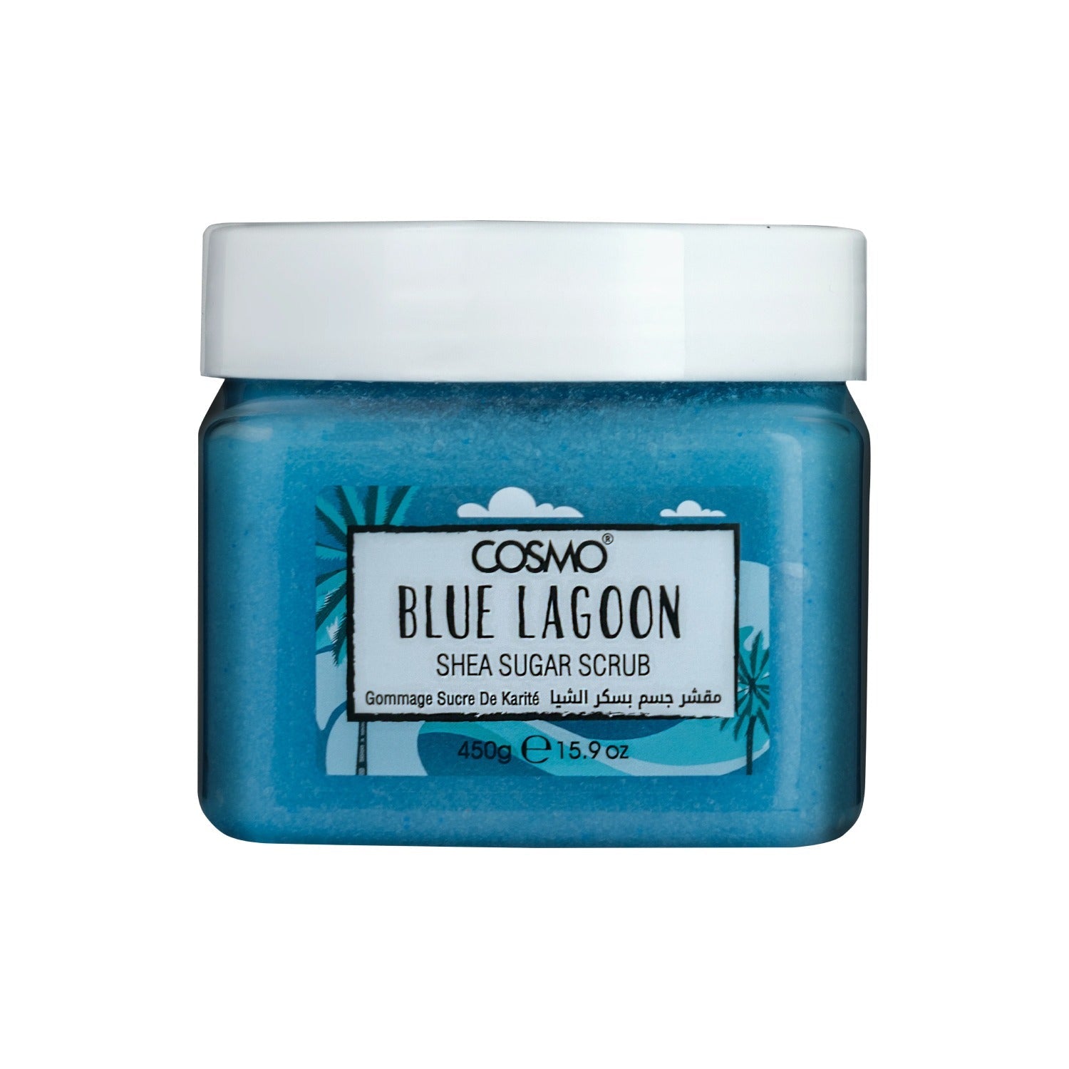 Cosmo Blue Lagoon Shea Sugar Scrub 450ml