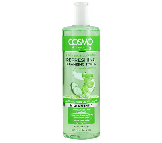 Cosmo Aloe Vera & Cucumber Refreshing Cleansing Toner 250ml