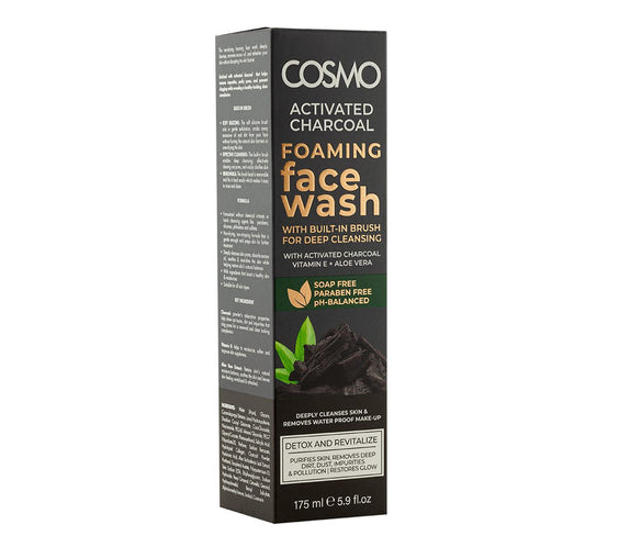 Cosmo Activated Charcoal Foaming Face Wash 175ml