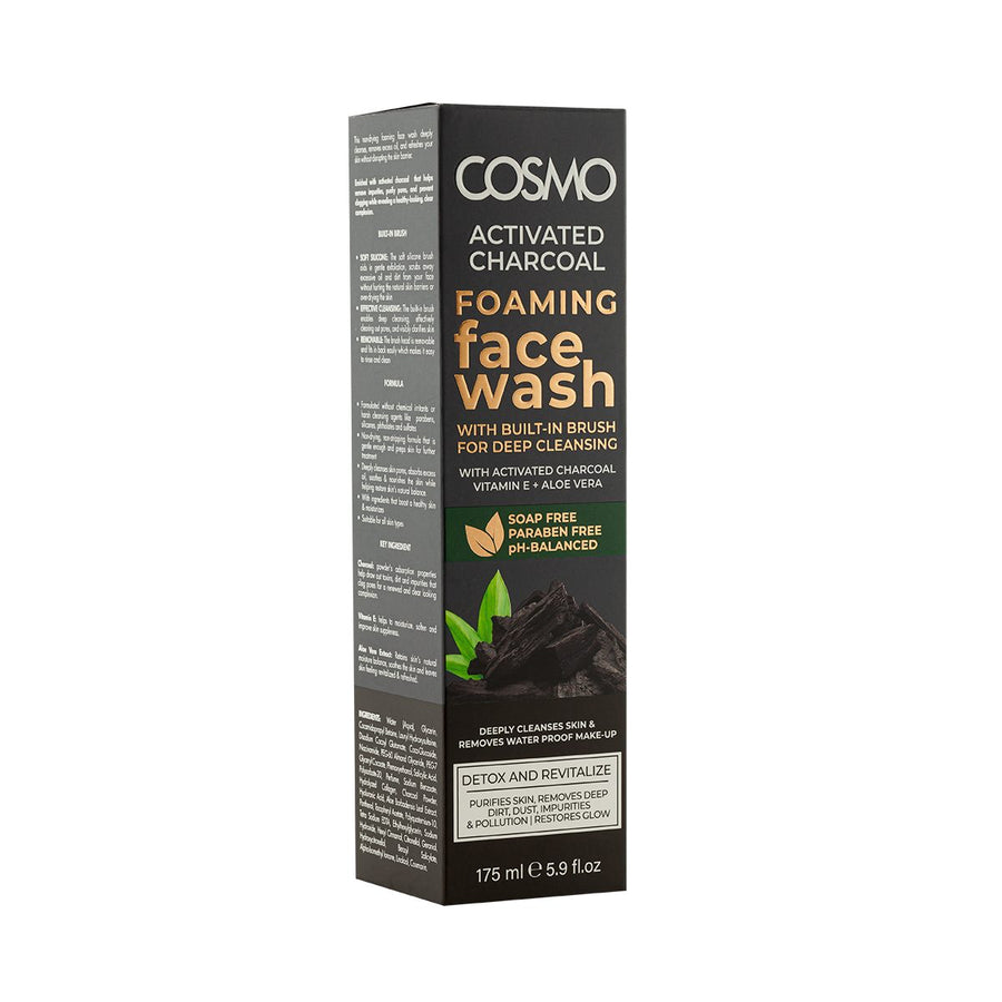 Cosmo Activated Charcoal Foaming Face Wash 175ml