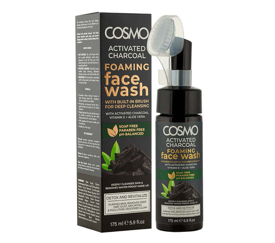Cosmo Activated Charcoal Foaming Face Wash 175ml