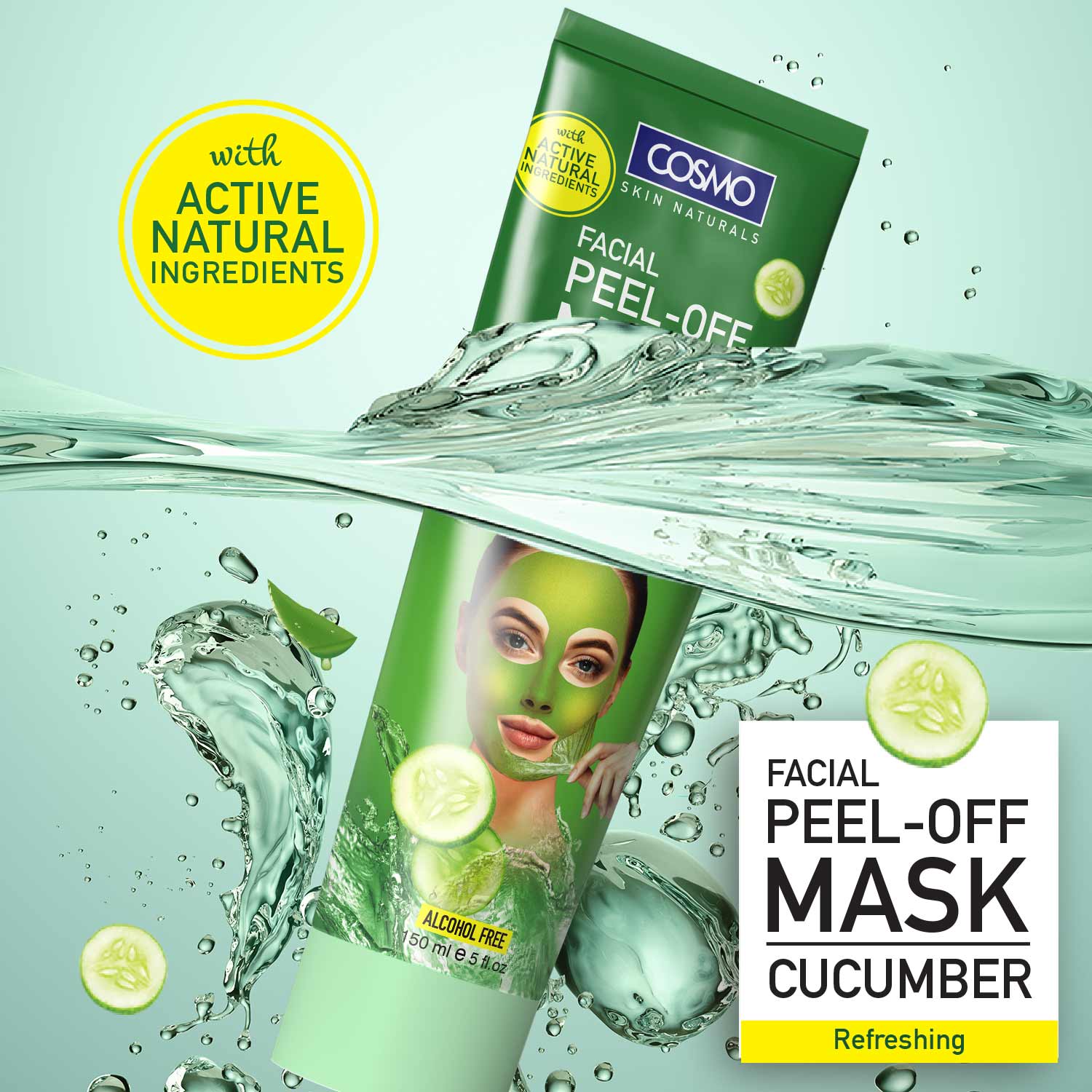 Cosmo Cucumber Peel-Off Mask 150ml