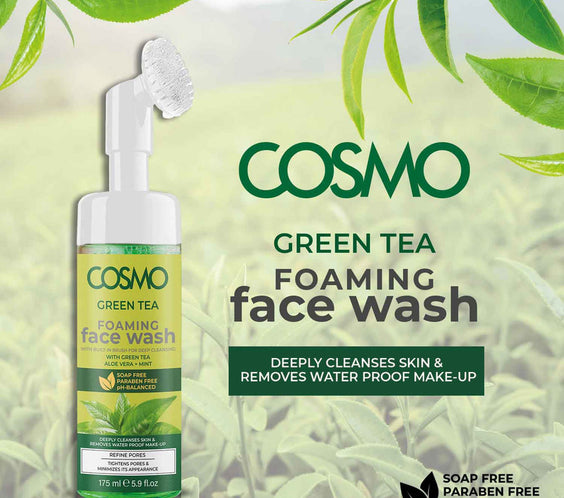 Cosmo Green Tea Foaming Face Wash 175ml