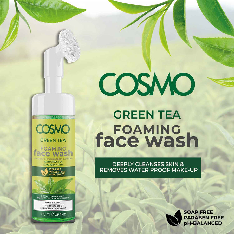 Cosmo Green Tea Foaming Face Wash 175ml