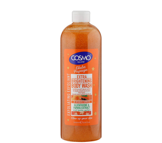 Cosmo Glow White Gluta Papaya Extra Brightening Exfoliating Body Wash