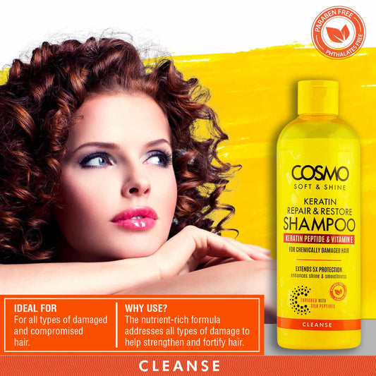 Cosmo Keratin Repair &Restore Shampoo