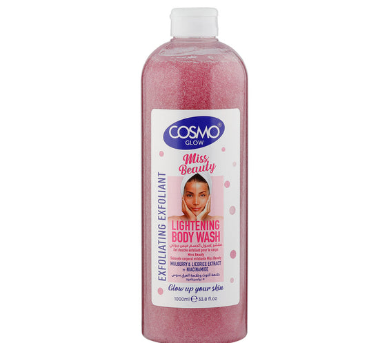 Cosmo Glow White Miss Beauty Lightening Exfoliating Body Wash