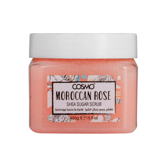 Cosmo Moroccan Rose Shea Sugar Scrub 450ml