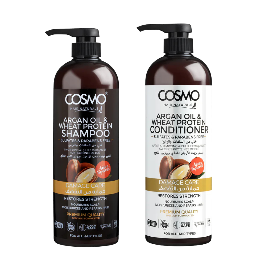 Cosmo Argan Oil Shampoo + Conditioner 1000ml
