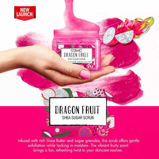Cosmo Dragon Fruit Shea Sugar Scrub 450ml