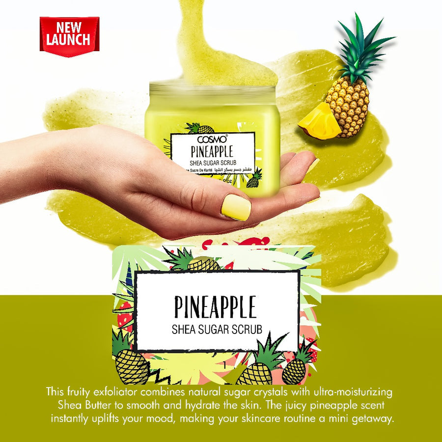 Cosmo Pineapple Shea Sugar Scrub 450ml