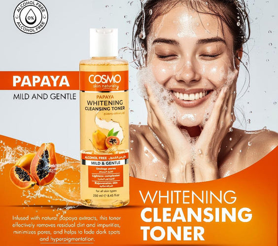 Cosmo Papaya Whitening Cleansing Toner 250ml
