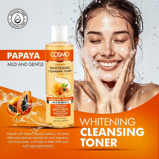 Cosmo Papaya Whitening Cleansing Toner 250ml