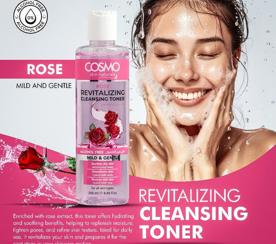 Cosmo Rose Revitalizing Cleansing Toner 250ml