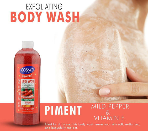 Cosmo Glow White Piment Exfoliating Body Wash