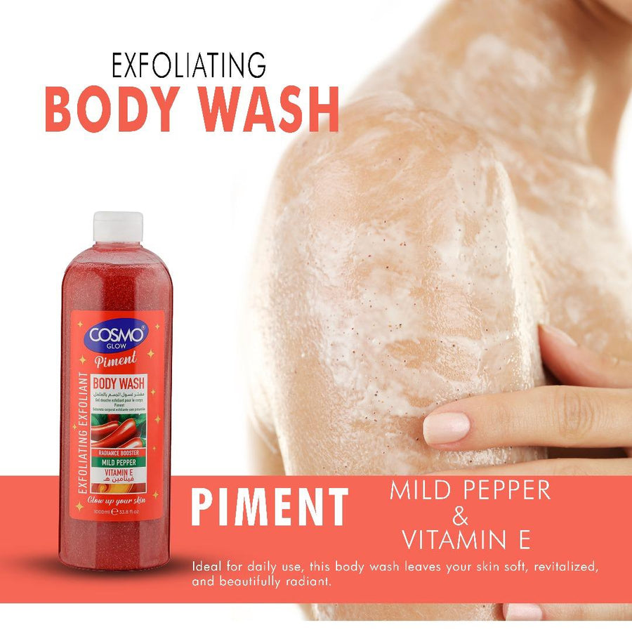 Cosmo Glow White Piment Exfoliating Body Wash