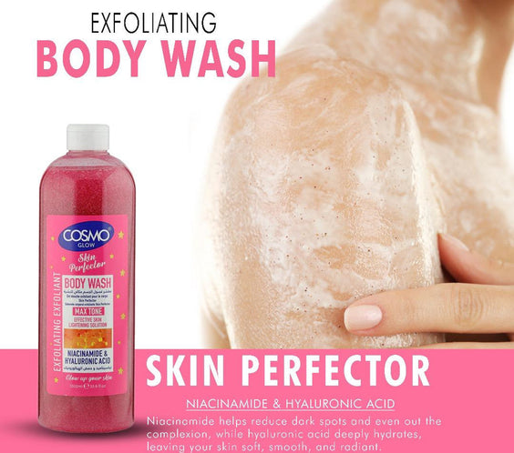 Cosmo Glow White Skin Perfector Exfoliating Body Wash