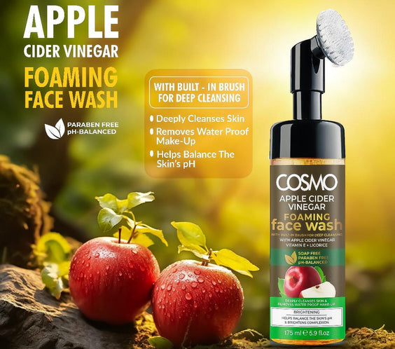 Cosmo Apple Cider Vinegar Foaming Face Wash 175ml