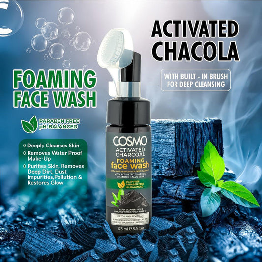 Cosmo Activated Charcoal Foaming Face Wash 175ml