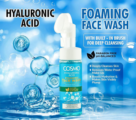 Cosmo Hyaluronic Acid Foaming Face Wash 175ml