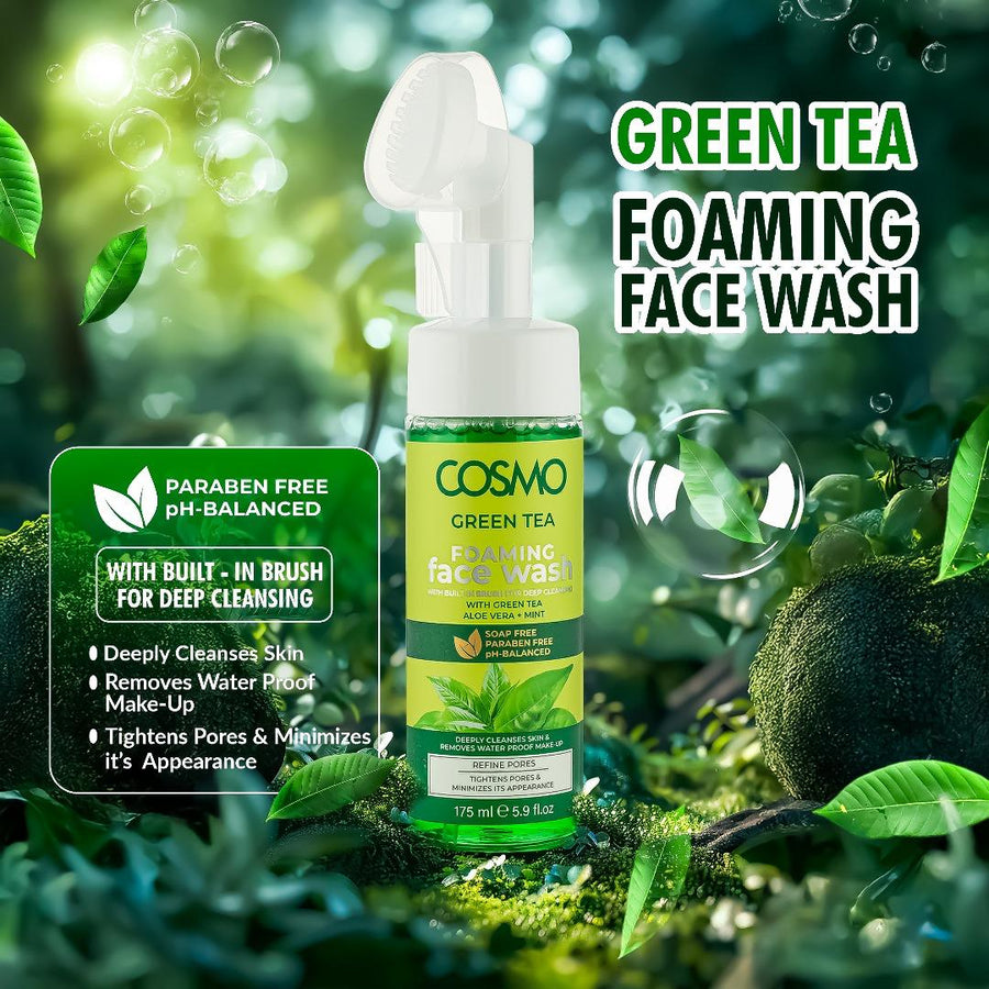 Cosmo Green Tea Foaming Face Wash 175ml