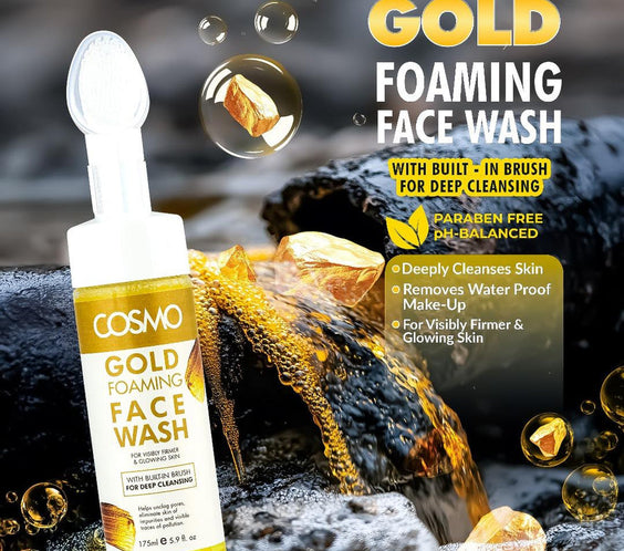 Cosmo Gold Foaming Face Wash 175ml