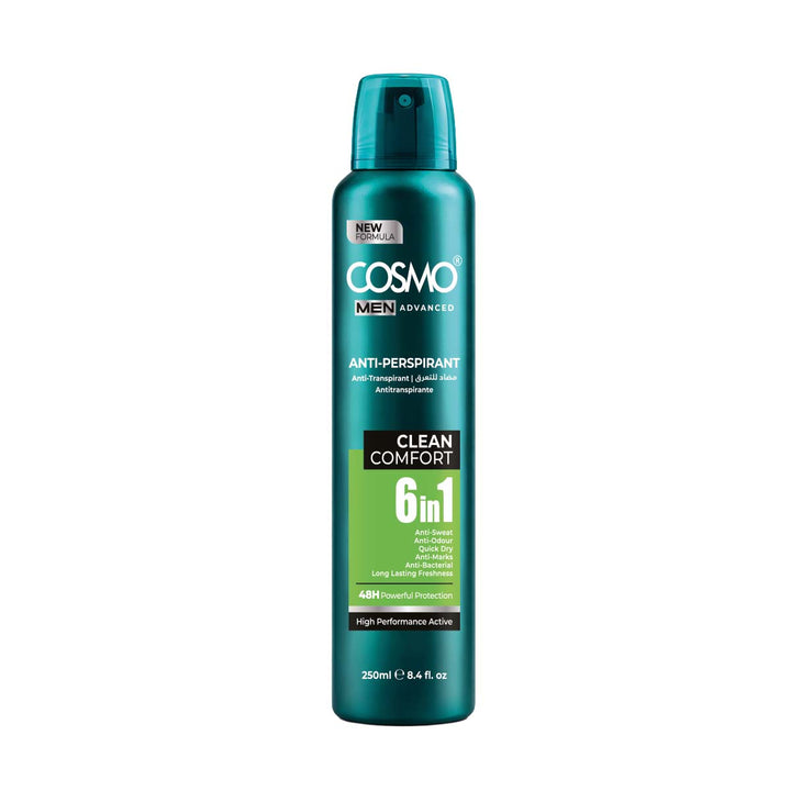 Cosmo Advanced Body Anti Perspirant Deodorant Spray 48h Clean Comfort 250ML