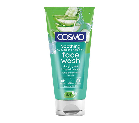 Cosmo Soothing Cucumber & Aloe Vera Face Wash 150ml