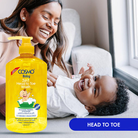 Cosmo Baby 3 in 1 Head To Toe Wash 1000ml