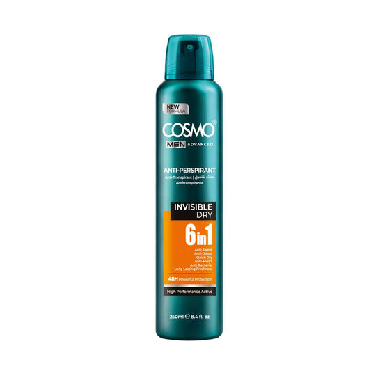 Cosmo Men Advance Body Anti-perspirant Deodorant Spray 48h Invisible Dry 250ml