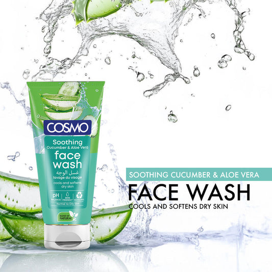 Cosmo Soothing Cucumber & Aloe Vera Face Wash 150ml